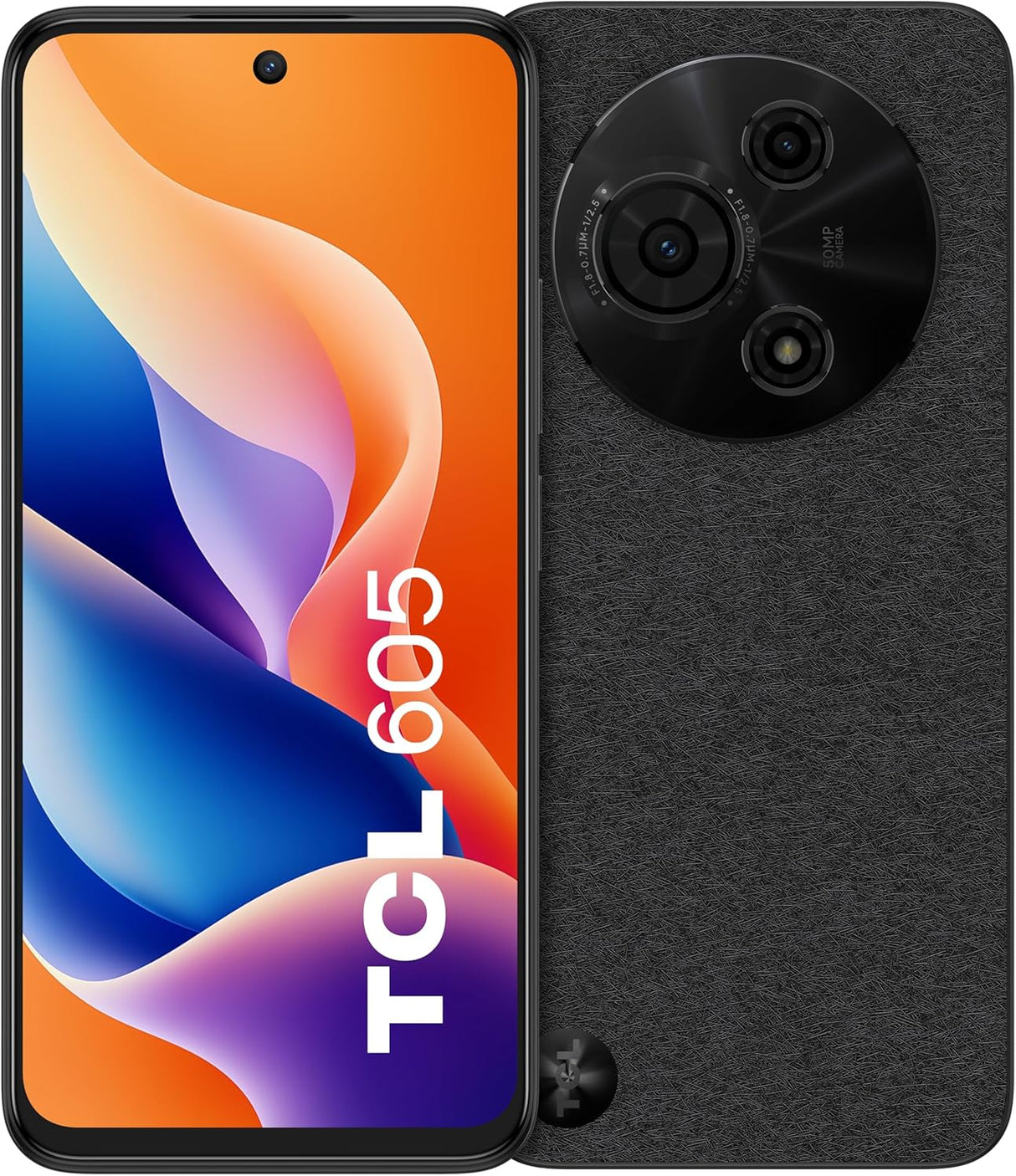 TCL 605 4G 6.7'' Smartphone 4GB RAM 128GB Unlocked Dual SIM-Free - Black C