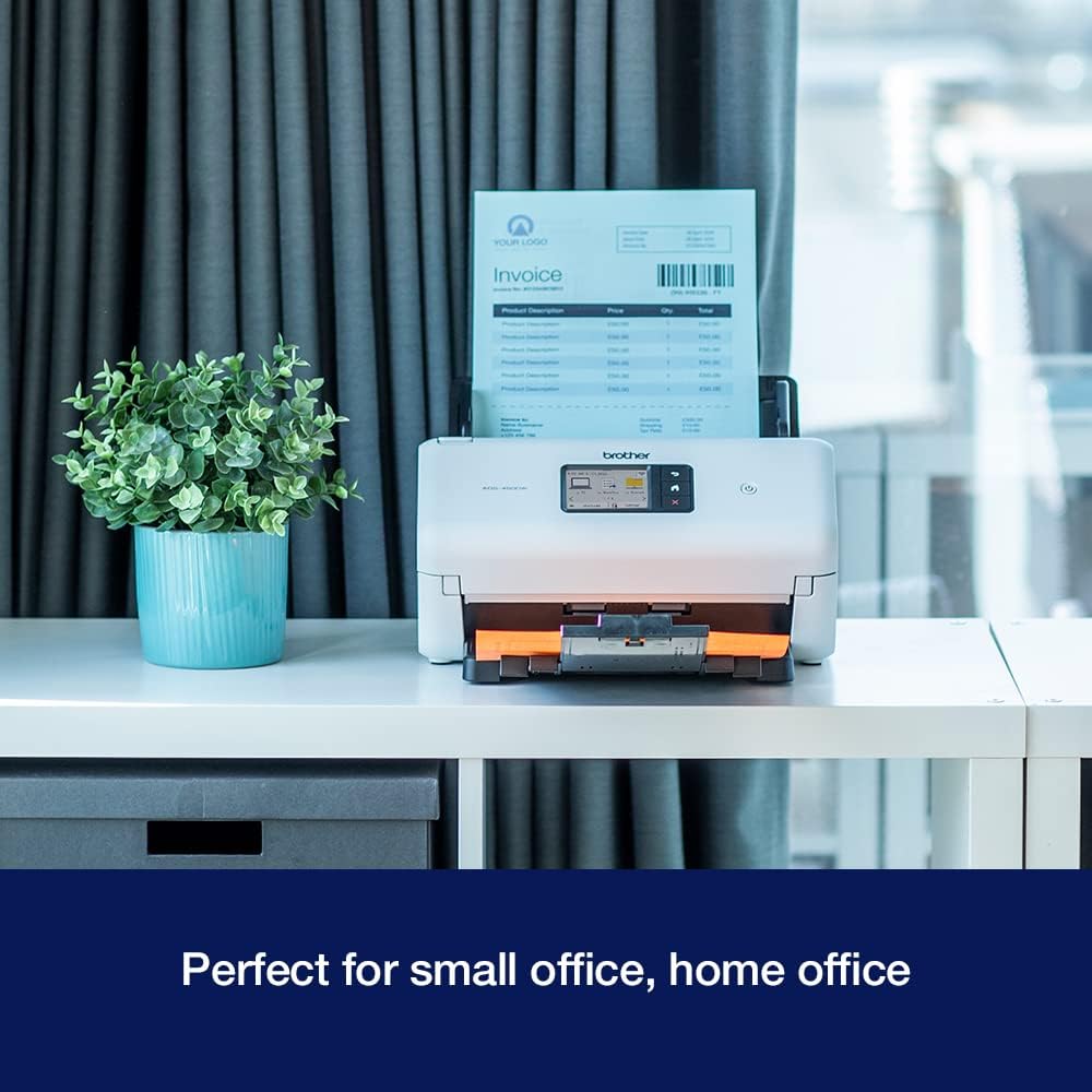 Brother ADS4500WZU1 Touchscreen Wired/Wireless Desktop Document Scanner