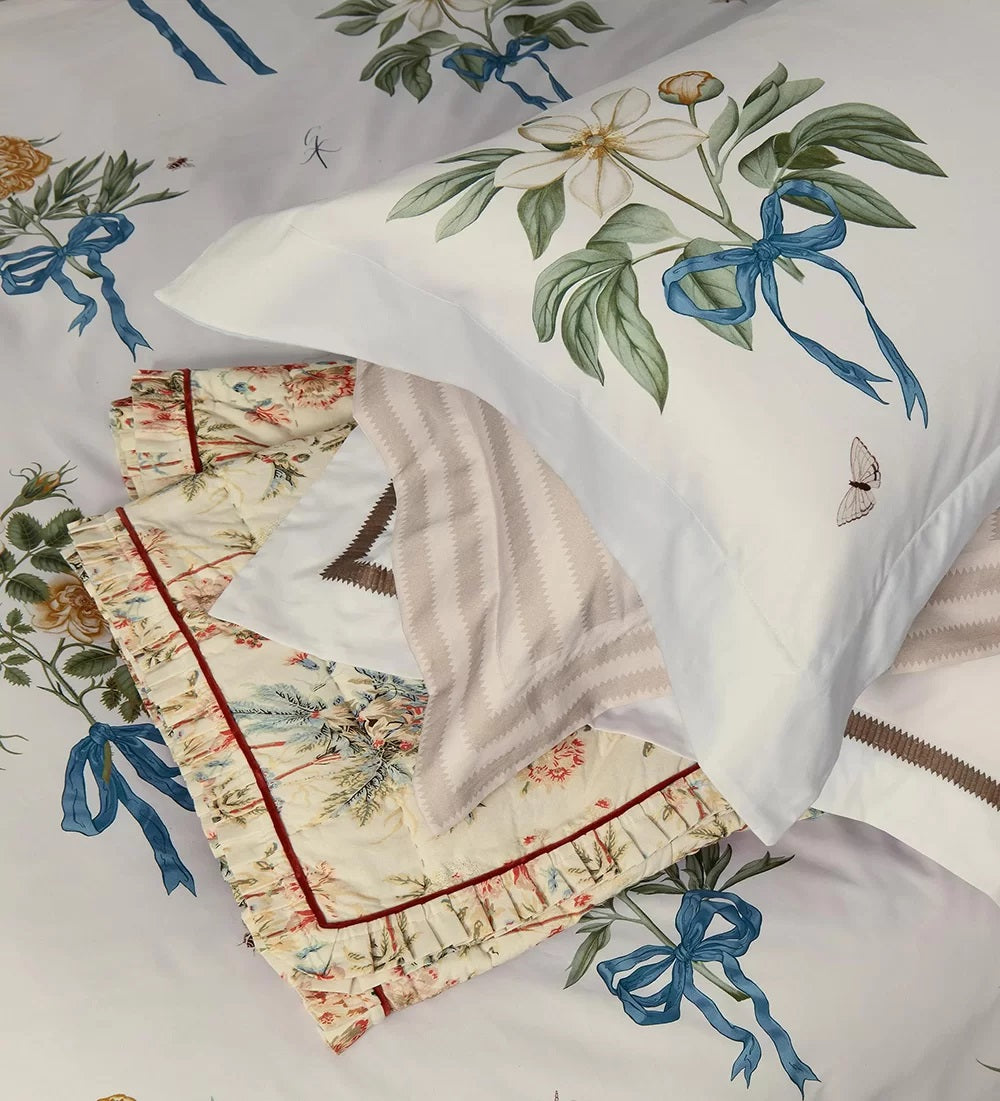 Sanderson x Giles Deacon Cupid's Beau Duvet Cover Set - Multi - King Size