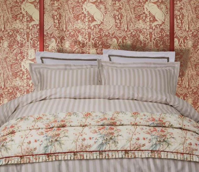 Sanderson x Giles Deacon Lakeland Paradis Cotton Throw 200 x 150cm - Multi - Kazoop