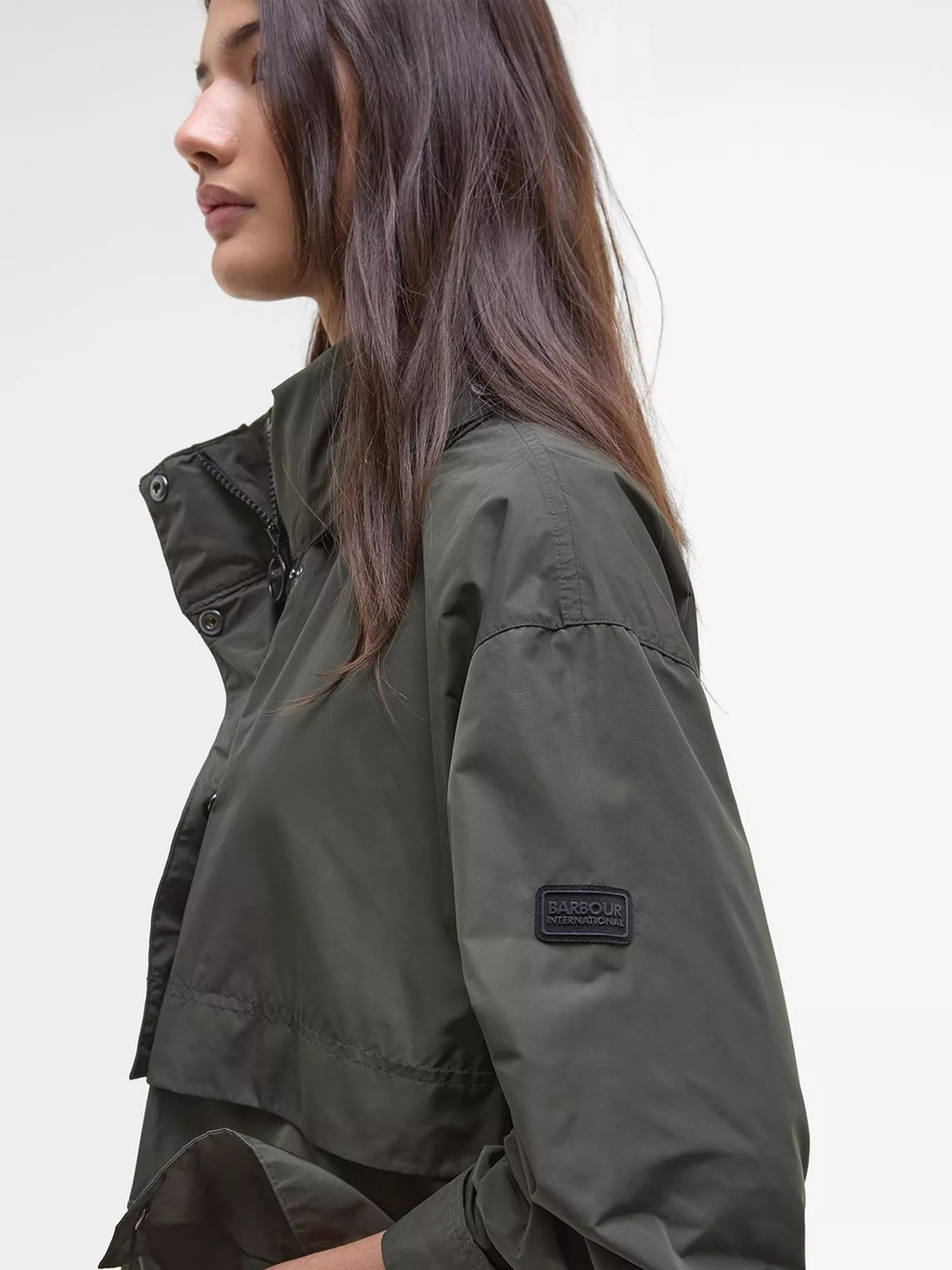 Barbour International Women's Roxanna Showerproof Hooded Jacket - Envy UK 12