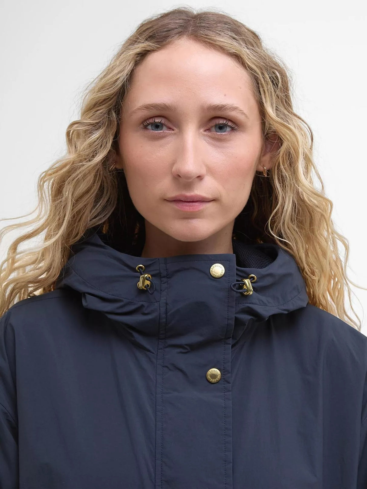 Barbour Naboo Women's Knee Length Showerproof Jacket - Dark Navy - UK 16