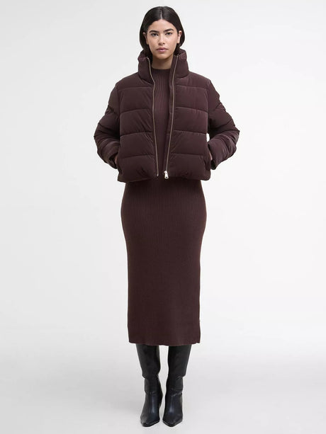 Barbour International Women's Hudson Puffer Jacket - Red Velvet - UK 10