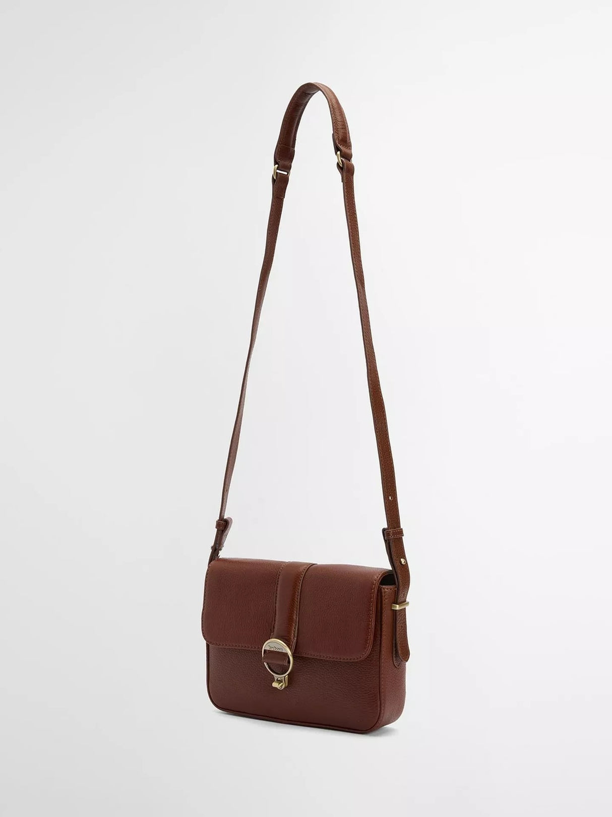 Barbour Women's Rosa Grained Leather Turn Lock Crossbody Bag - Brown