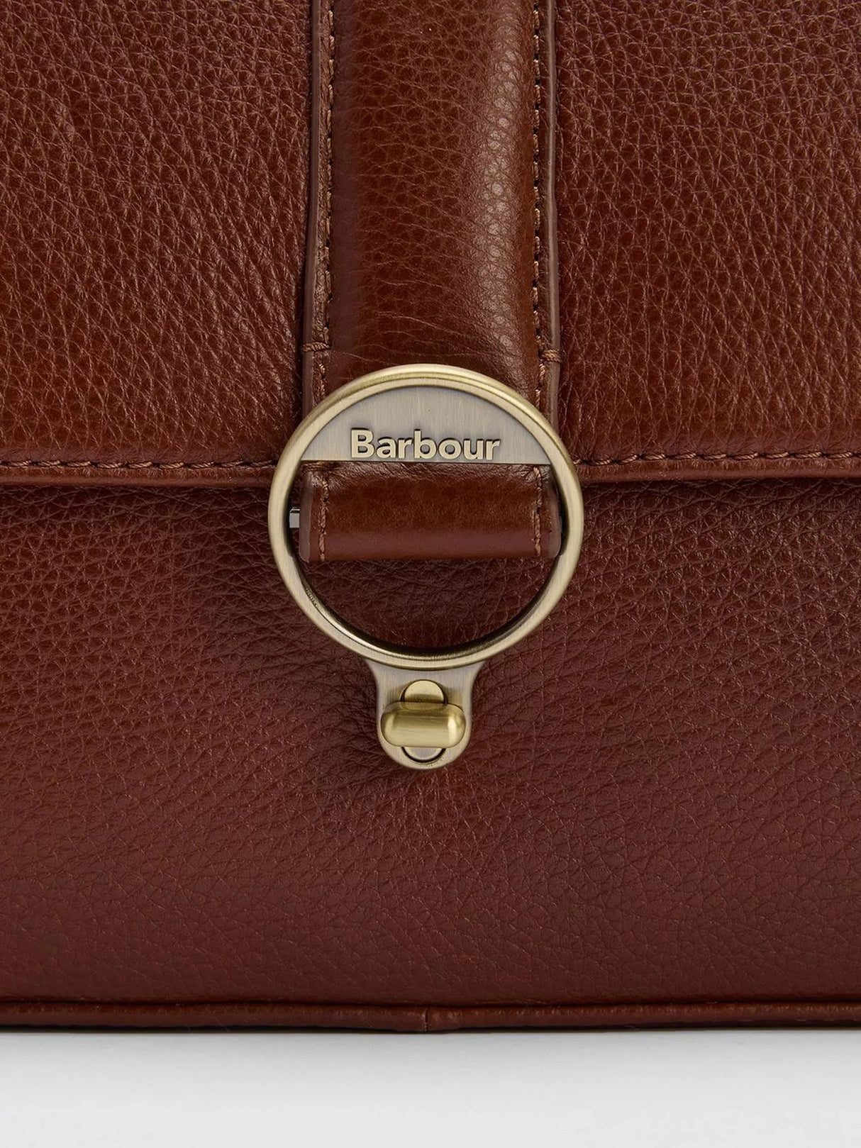 Barbour Women's Rosa Grained Leather Turn Lock Crossbody Bag - Brown