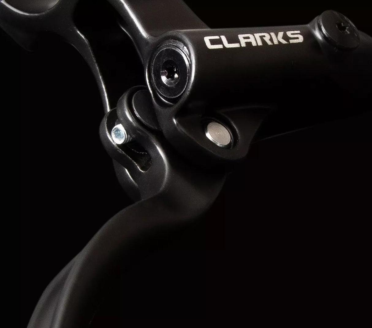 Clarks Bike Parts React 4 Hydraulic Disc Brake Set 16mm 4-Piston - Black