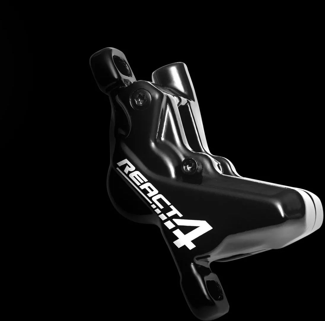 Clarks Bike Parts React 4 Hydraulic Disc Brake Set 16mm 4-Piston - Black