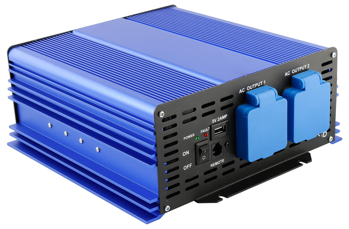 Streetwize SWPSI1000 High Powered Pure Sine Wave Inverter 12V DC 1kW - Kazoop