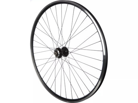Halfords Bike Parts 700c Disc Brake QR Hybrid Front Wheel - Black Rim