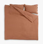 Christy Organic Retreat Soft Cotton Super King Duvet Cover Set - Clay - Kazoop