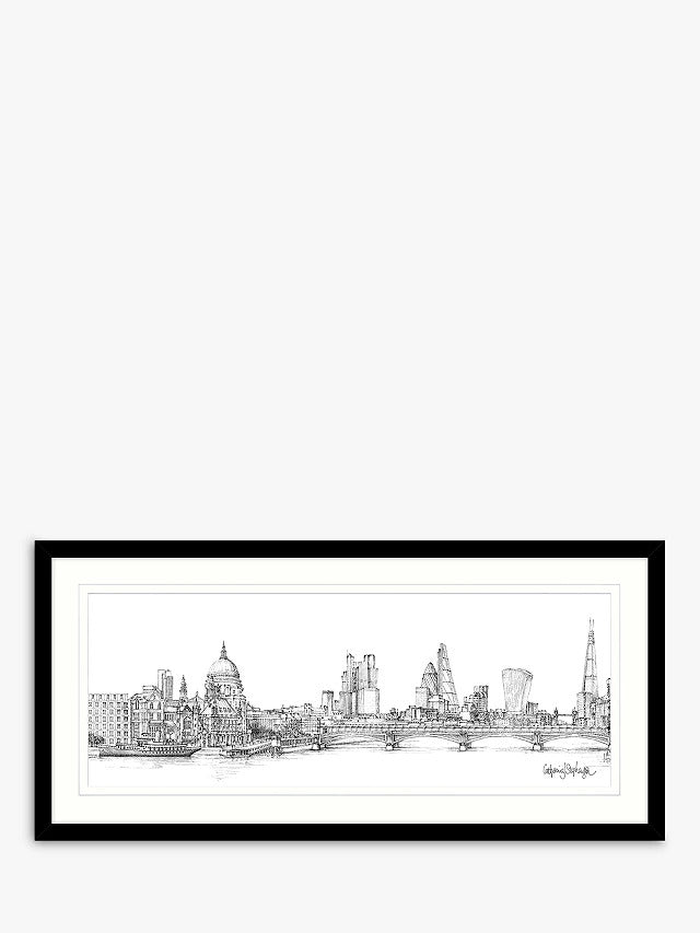 Catherine Stephenson London II Framed Print & Mount 49.5 x 104.5cm