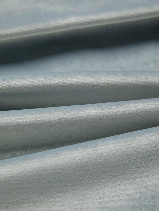 John Lewis Velvet Pair Lined Eyelet Curtains W228 x Drop 137cm - Silver