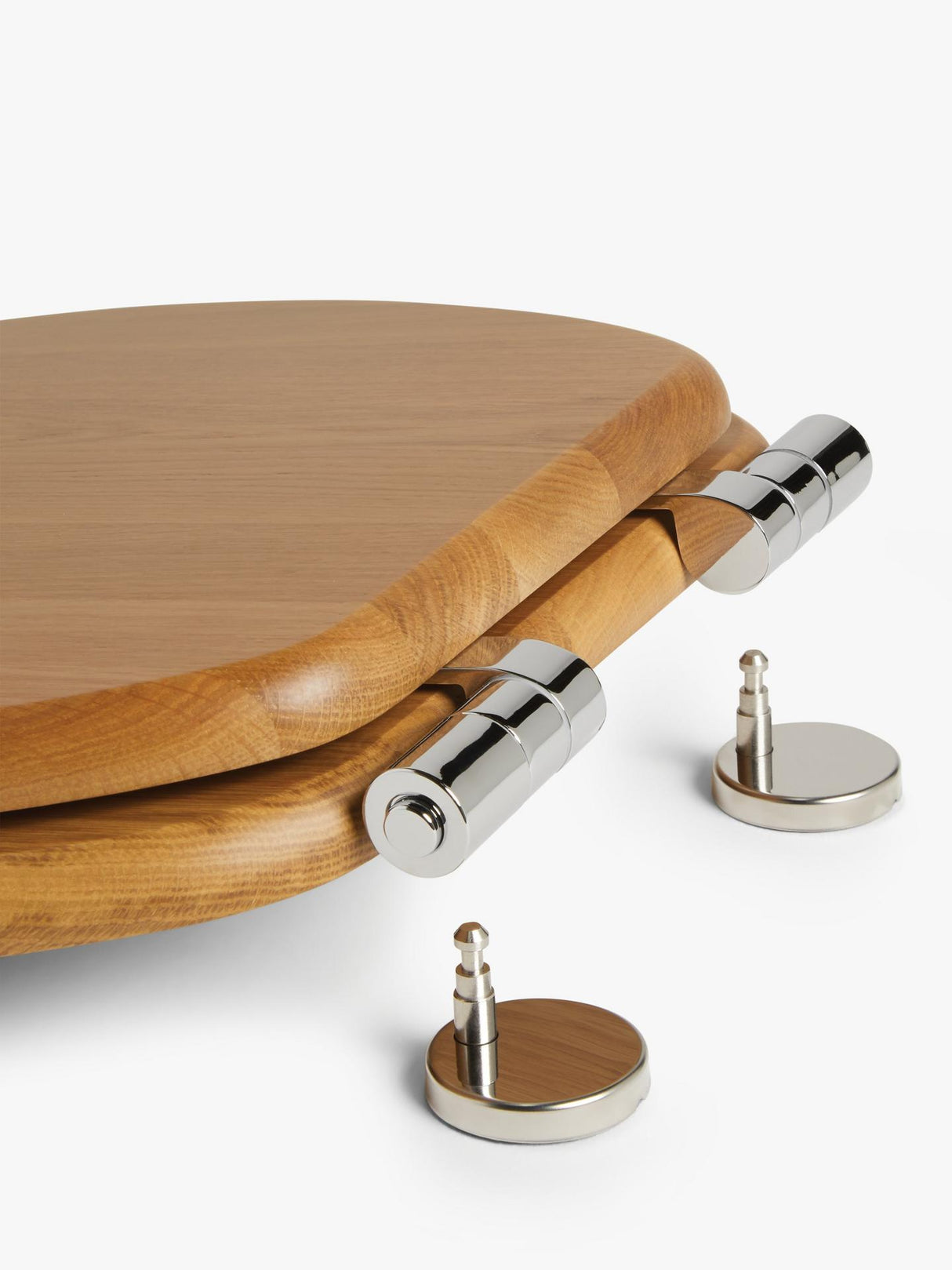 John Lewis Easy-Fix Toilet Seat FSC-Certified American White Oak Wood