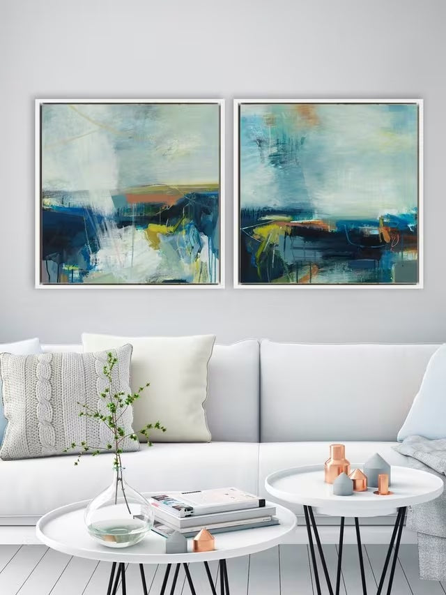 Alice Sheridan Finding Light & Space Framed Canvas Prints 64 x 64cm - Set 2