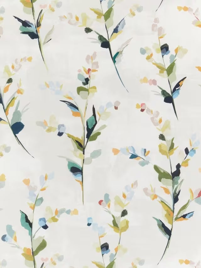 John Lewis Wildflower Blackout/Thermal Eyelet Curtains 228 x 228cm - Multi