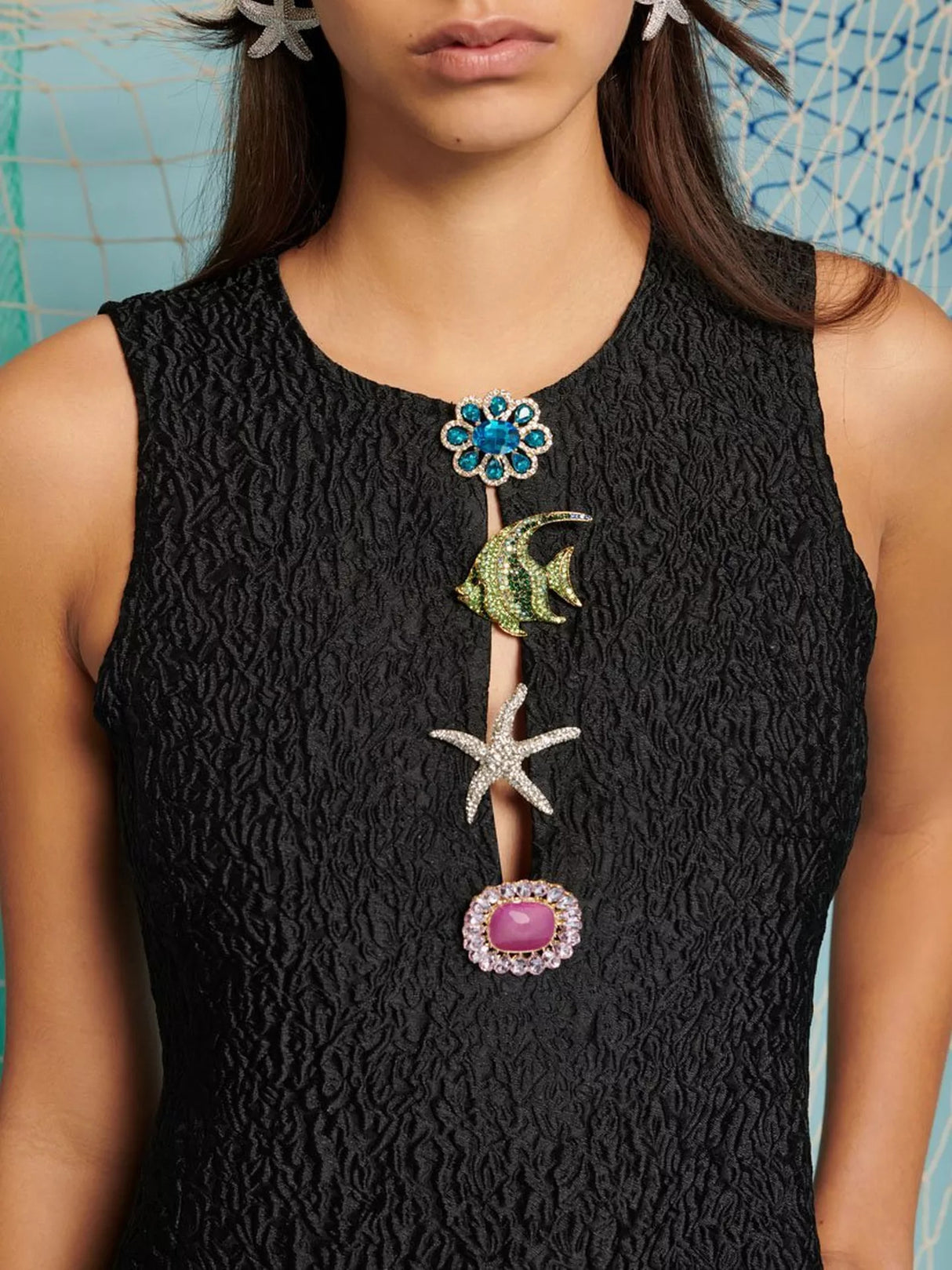 Sister Jane Womens Fine Catch Textured Mini Dress UK 12 - Black