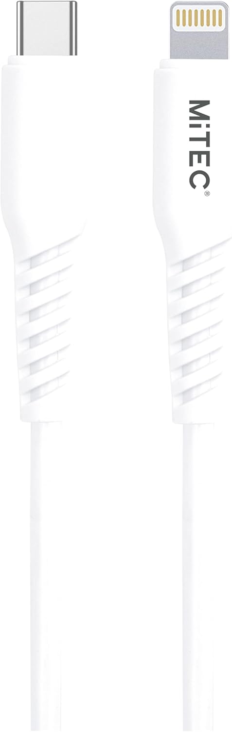 MiTEC Genuine MiPOWER 1m USB-C to Lightning Fast Charging Cable - White