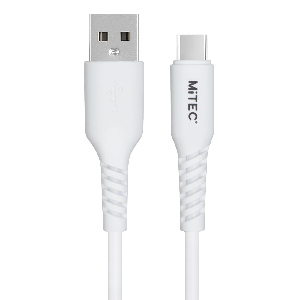 MiTEC Genuine 28720ME08 MiPOWER 1m USB-A to USB-C Cable Android - White