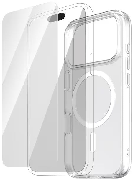 MiTEC MiPROTECT iPhone 17 Pro Max MagSafe Case & Glass Bundle - Clear
