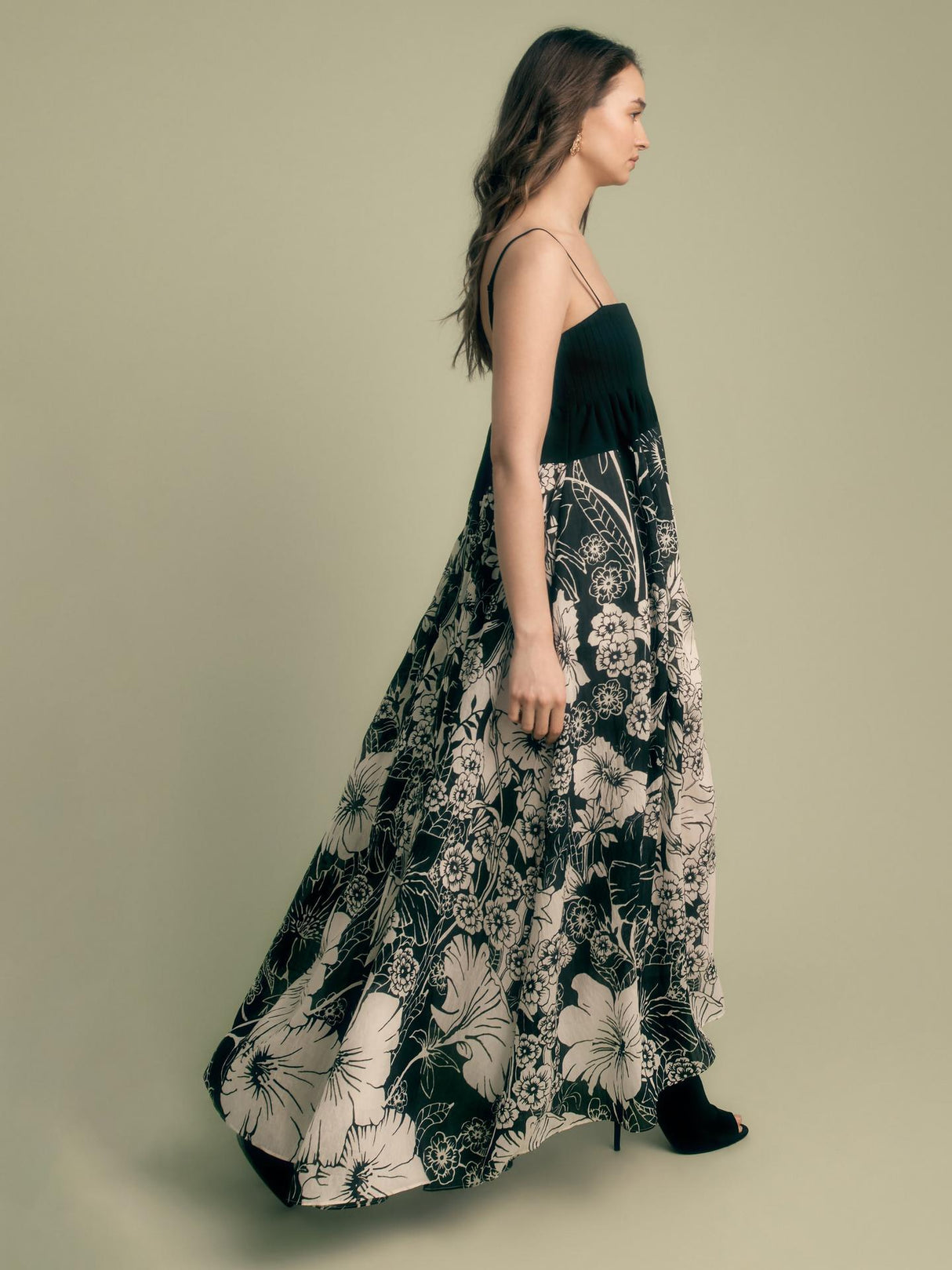 Florere Womens Sleeveless Floral Print Midi Dress Multi - Size 14 - Multi