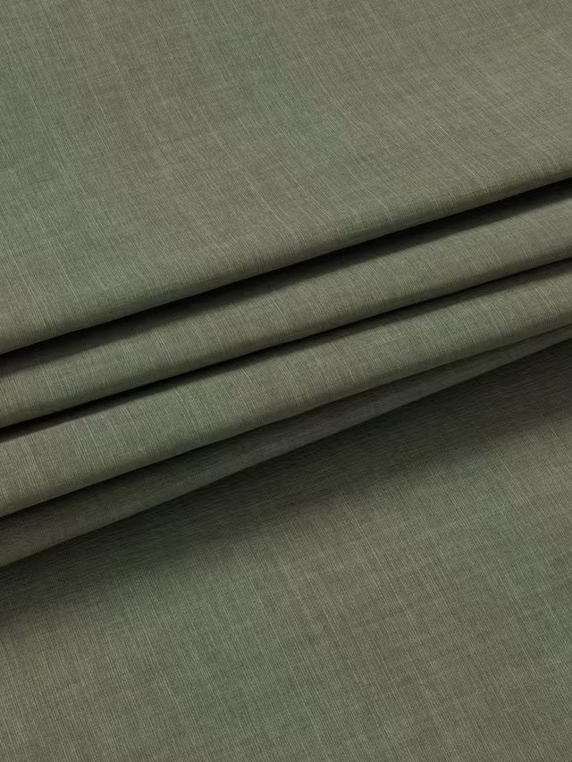 John Lewis Textured Pair Blackout Lined Eyelet Curtains 167 x 274cm - Sage - Kazoop