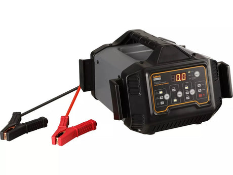 Halfords Fully Automatic 27A 12V/24V Workshop Battery Jump Charger - Black - Kazoop