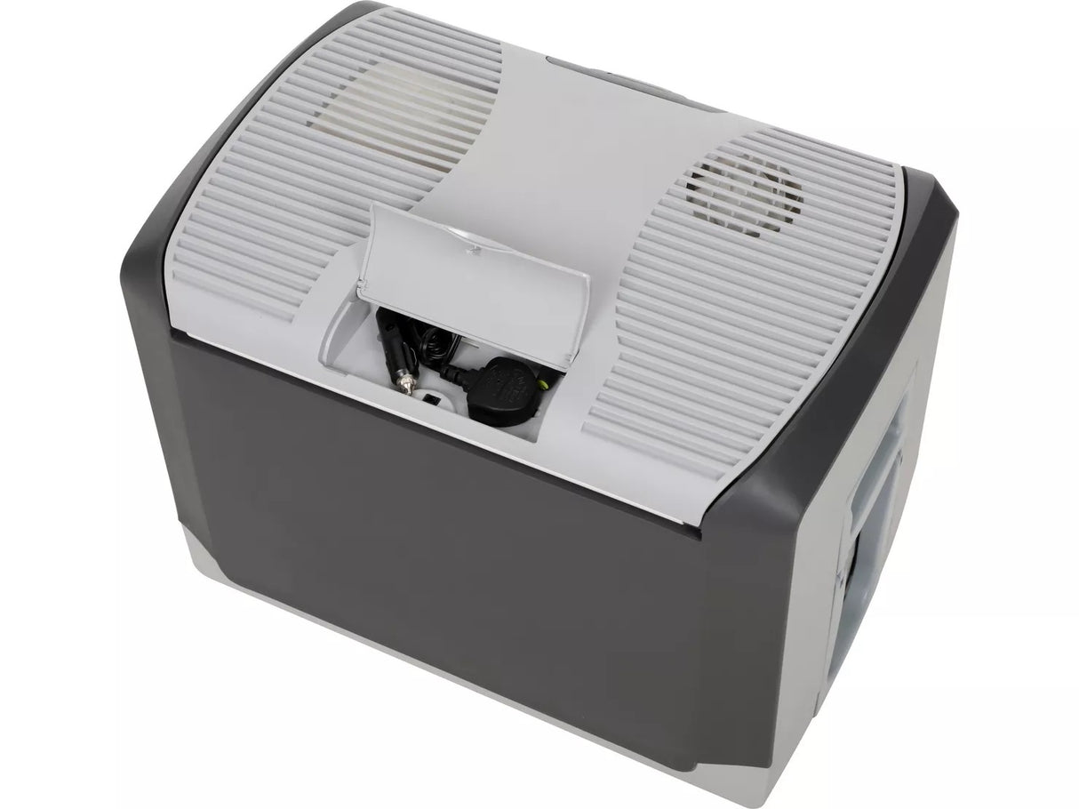 Halfords 40 Litre Mains & 12V/24V Portable Camping Electric Coolbox - Grey