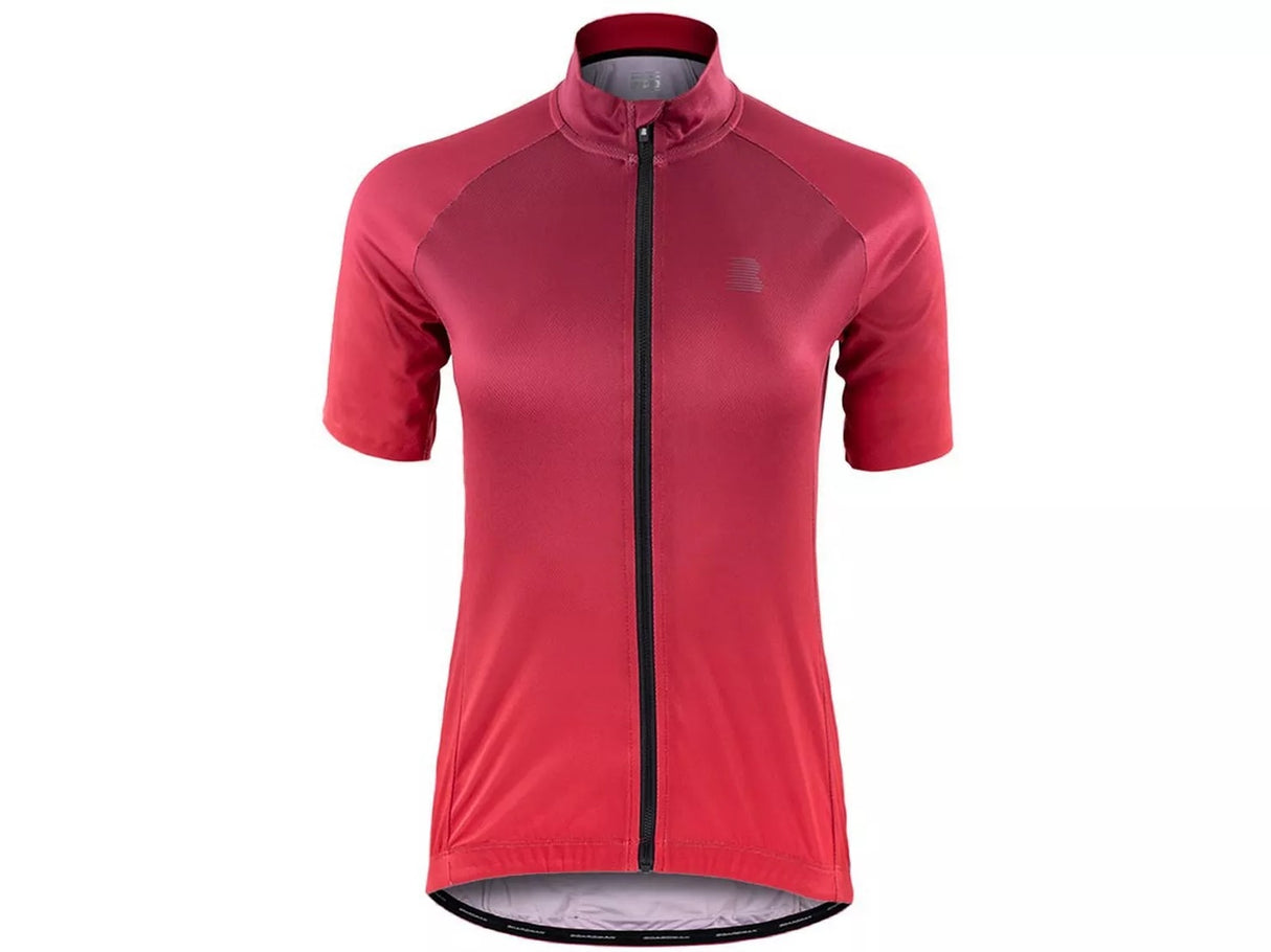 Boardman Womens Quick Dry Short Sleeve Cycling Jersey - Magenta/Fade - UK 16
