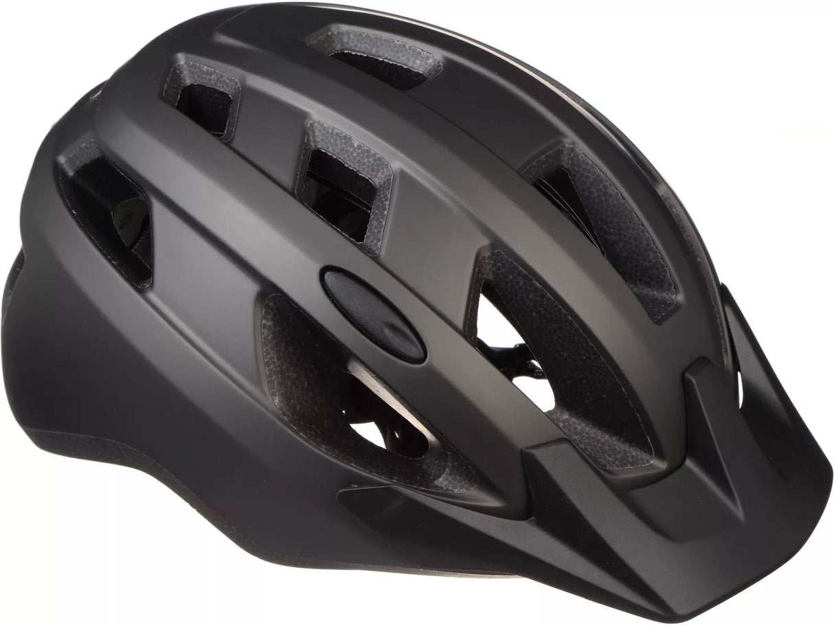 Halfords Trail Cycle Durable Lightweight Helmet - Medium (52 - 57cm) - Black