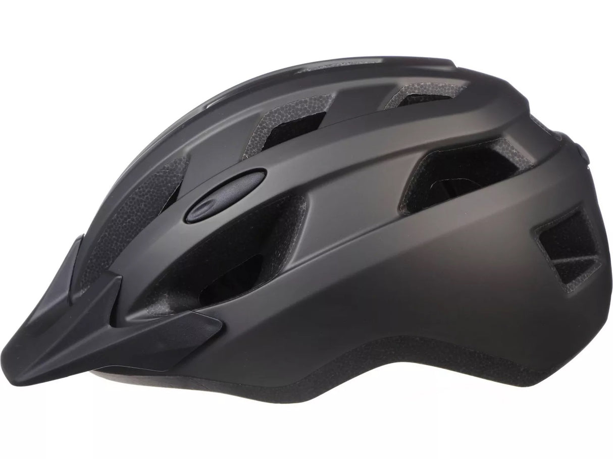 Halfords Trail Cycle Durable Lightweight Helmet - Medium (52 - 57cm) - Black