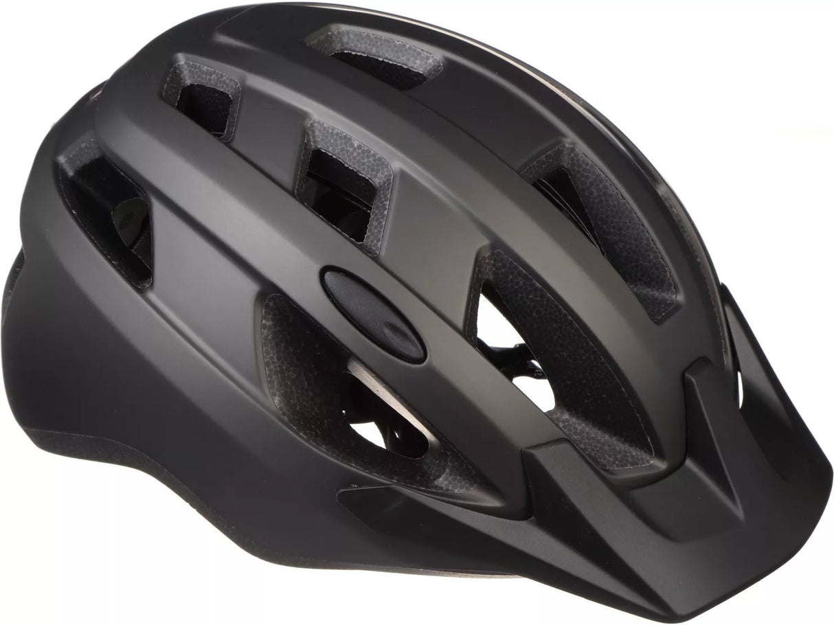 Halfords Trail Unisex Adult Lightweight Black Cycling Helmet - Large 58-61cm