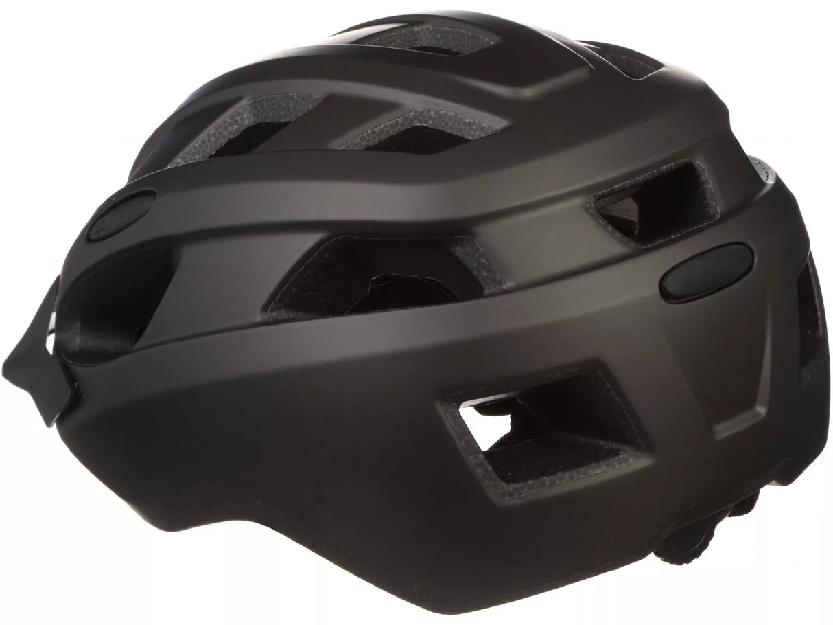 Halfords Trail Unisex Adult Lightweight Black Cycling Helmet - Large 58-61cm