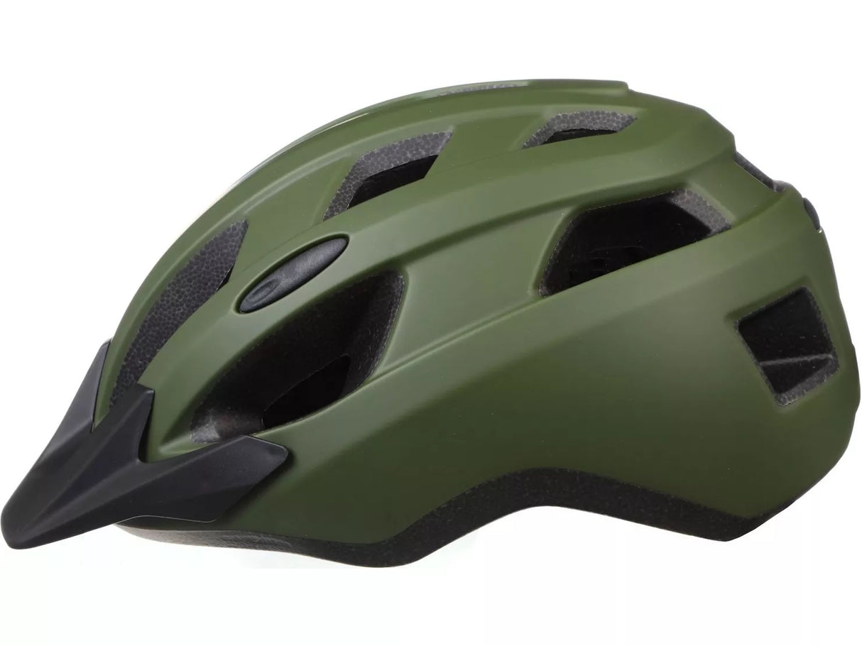 Halfords Trail Cycle Lightweight Helmet - Earth Green - Large (58 - 61cm)