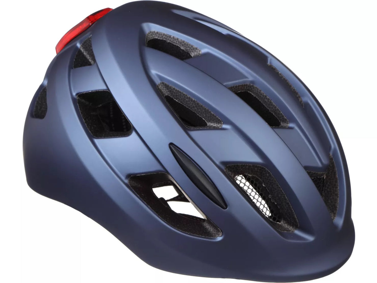 Halfords Commuter Lightweight Rear Light Helmet - Medium (54-59cm) - Blue