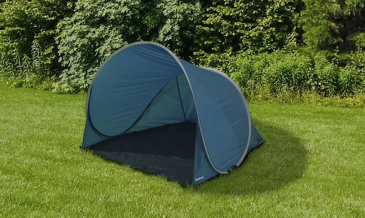 Halfords Pop-Up 30+ UV Camping Portable Easy Pitch Beach Shelter - Blue