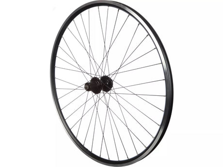 Halfords Bike Parts 700c Disc Brake QR Cassette Hybrid Black Rim Rear Wheel