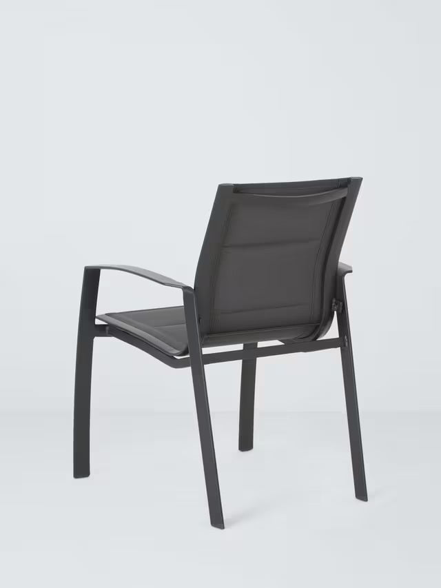 John Lewis Tampa Outdoor Garden Conservatory Dining Chair Set of 2 - Grey