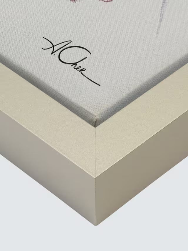 John Lewis Anna Cher Blossoms Whispers Framed Canvas Print 86 x 86cm - Pink