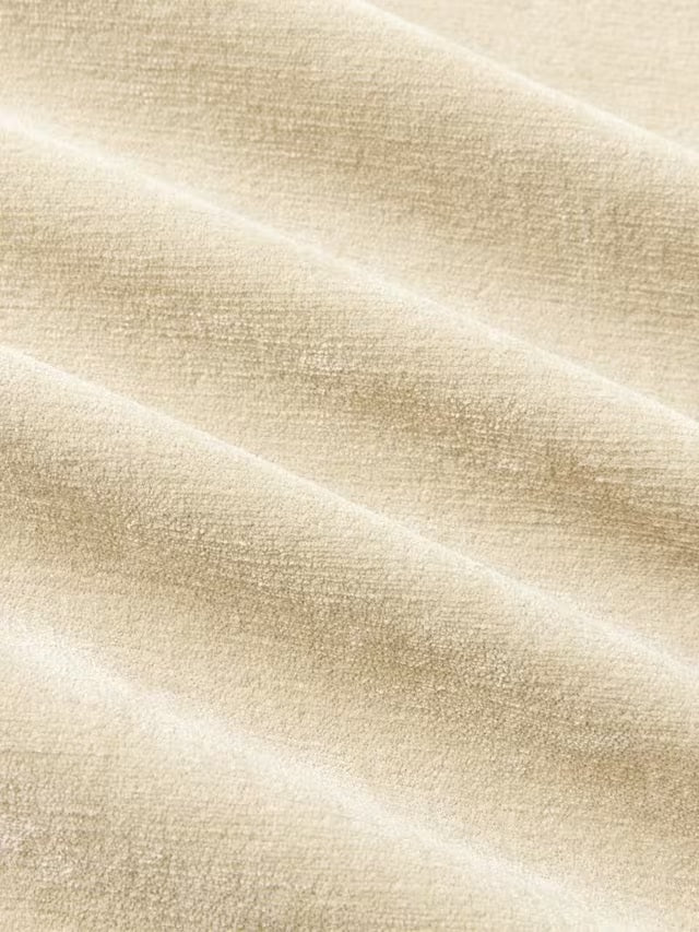 John Lewis Velvet Chenille Thermal Eyelet Curtains W228 x D137cm - Natural