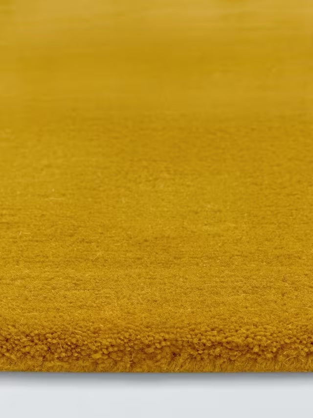 John Lewis Wellington Durable Pure Wool Runner Rug 240 x 70cm - Saffron