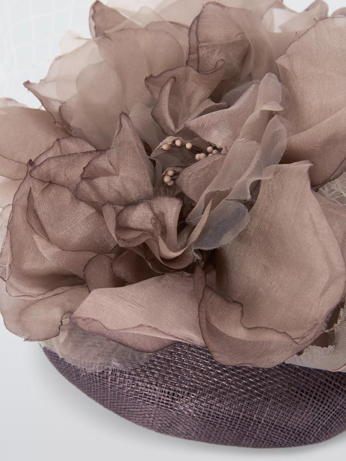 Vixen Women's Corsage Pillbox Net Cover Wedding Ascot Occasion Hat - Brown