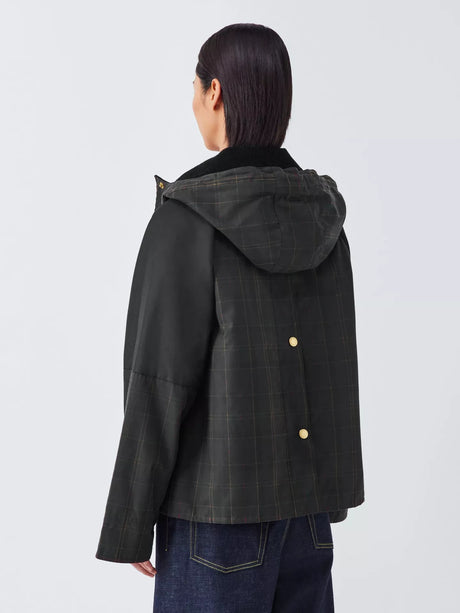 Barbour Women's Lanton Classic Waxed Cotton Jacket - Dark Green - UK 14