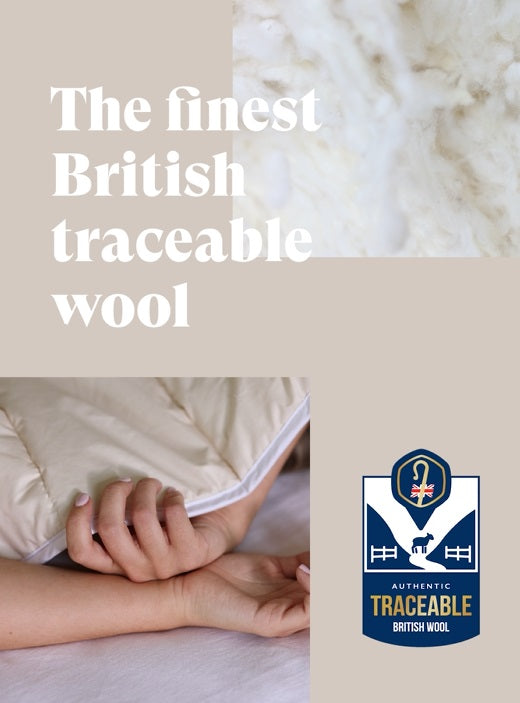 Floks Luxury British Autumn/Winter 100% Wool Duvet 13.5 Tog - Double - Kazoop