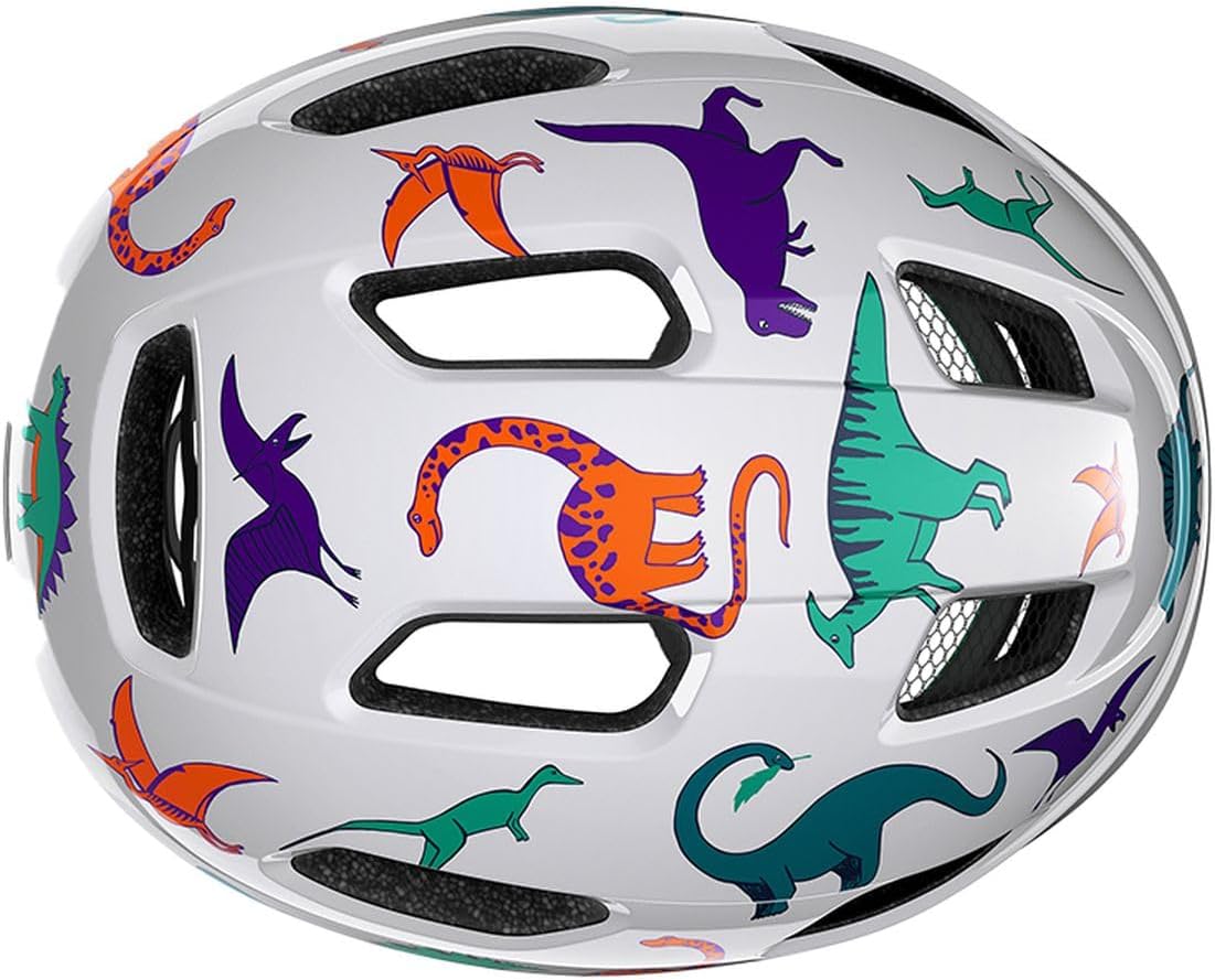 Lazer PNut KinetiCore Dinosaurs Kids Cycling Helmet 46-52cm - White/Multi