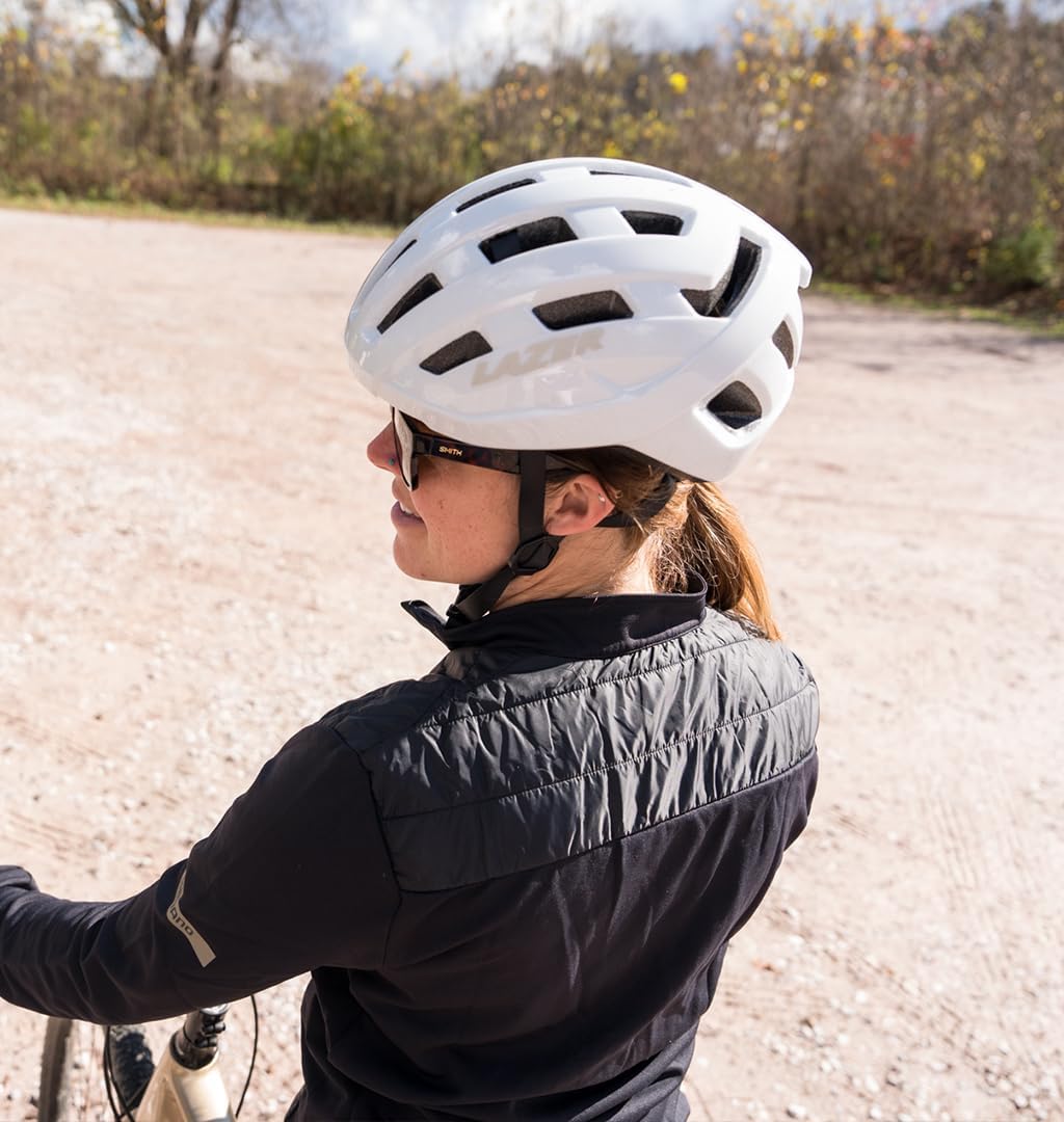 Lazer Tempo KinetiCore One Size 54-61cm Unisex Adult Cycling Helmet - White