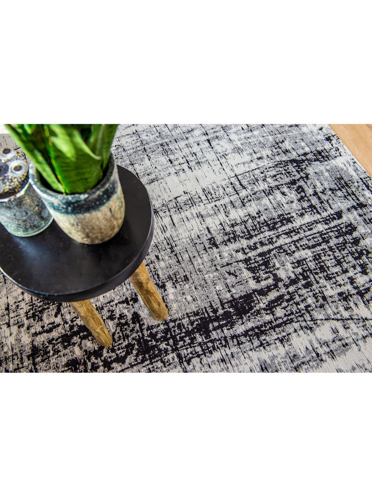 Louis De Poortere Columbus Rectangular Abstract Rug L180 x W120cm - Gold