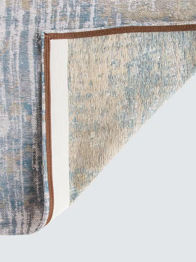 Louis De Poortere Abstract Streaks Rug L280 x W200cm - Long Island Blue
