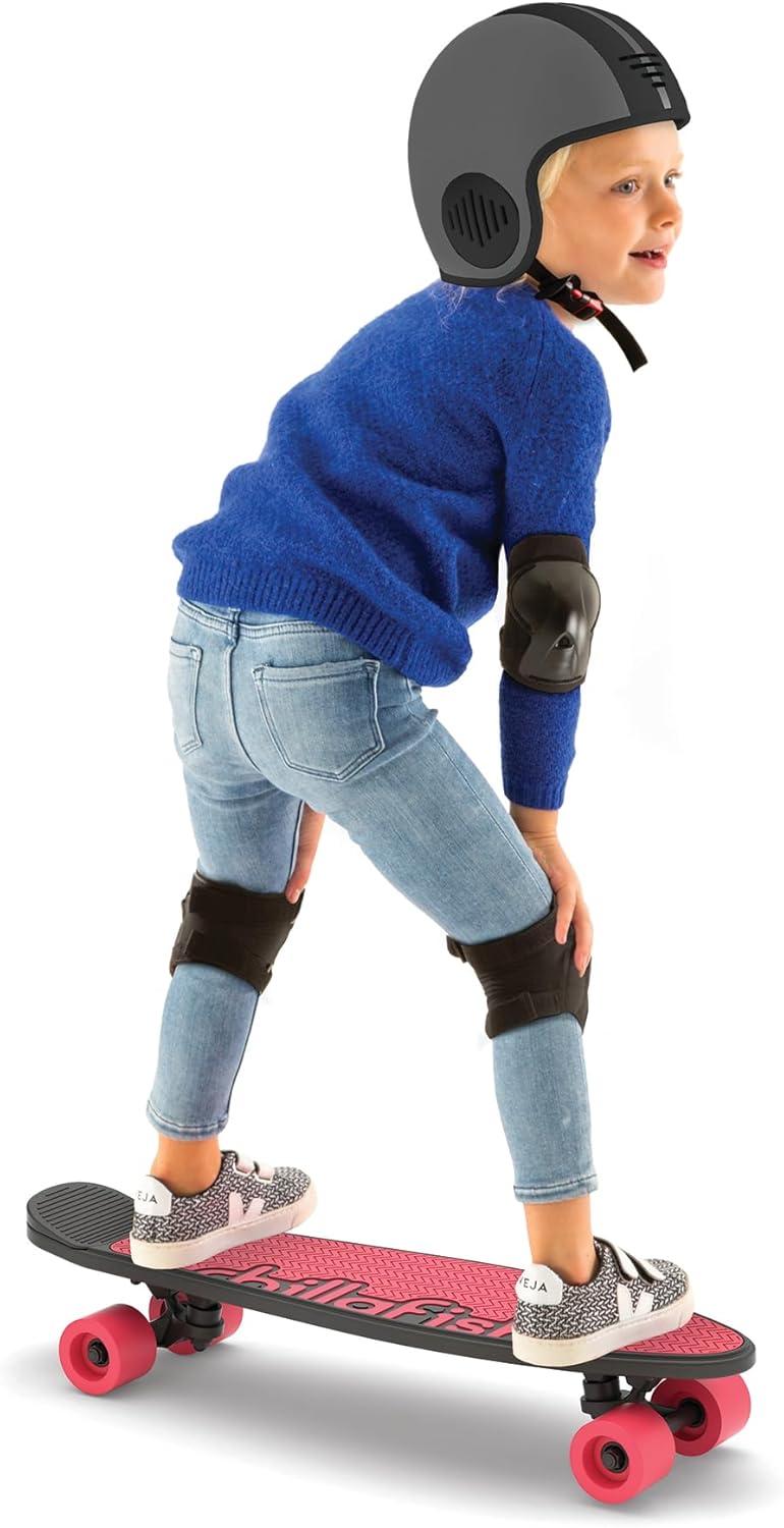 Chillafish Skateskootie 4 Wheel 2-in-1 Scooter & Skateboard - Coral Pink