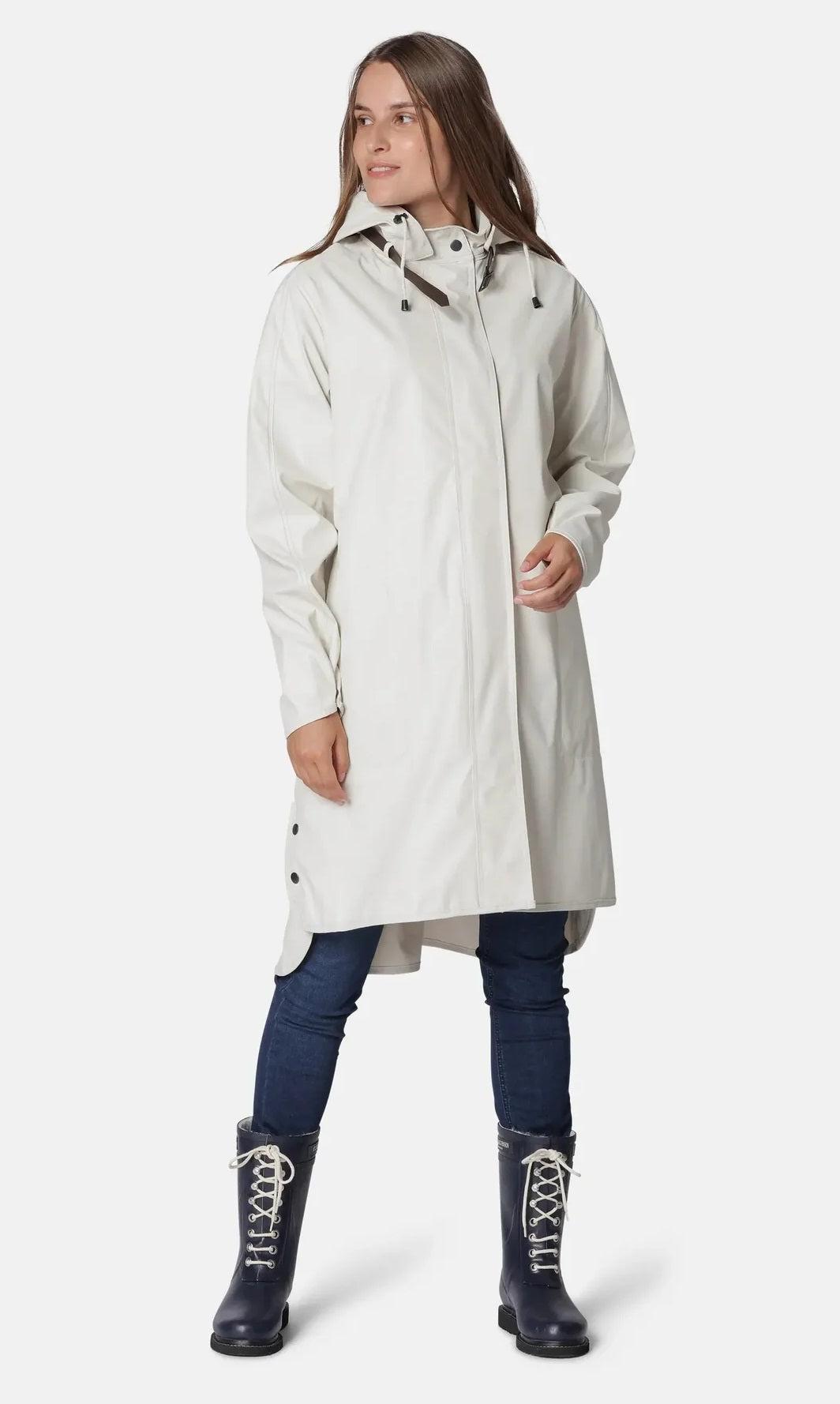 Ilse Jacobsen Hornbæk Women's Rain 71 Mac Waterproof Coat - Milk Cream UK 8