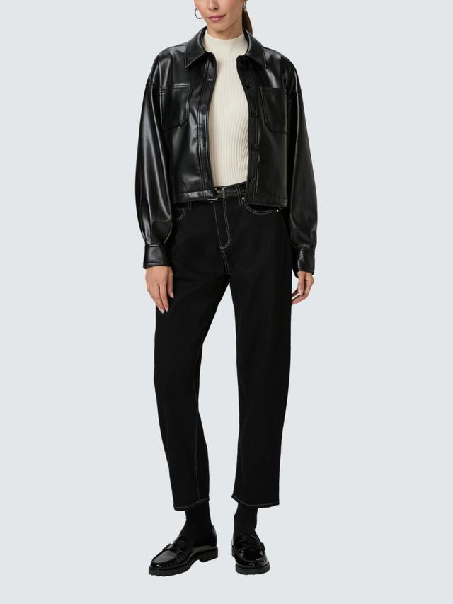 Paige Alexis Womens Cotton Straight Ankle Jeans Twilight Black - Size 32